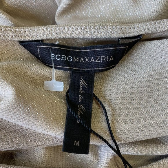 BCBGMaxAzria One-Shoulder Beige Dress - Picture 2 of 10